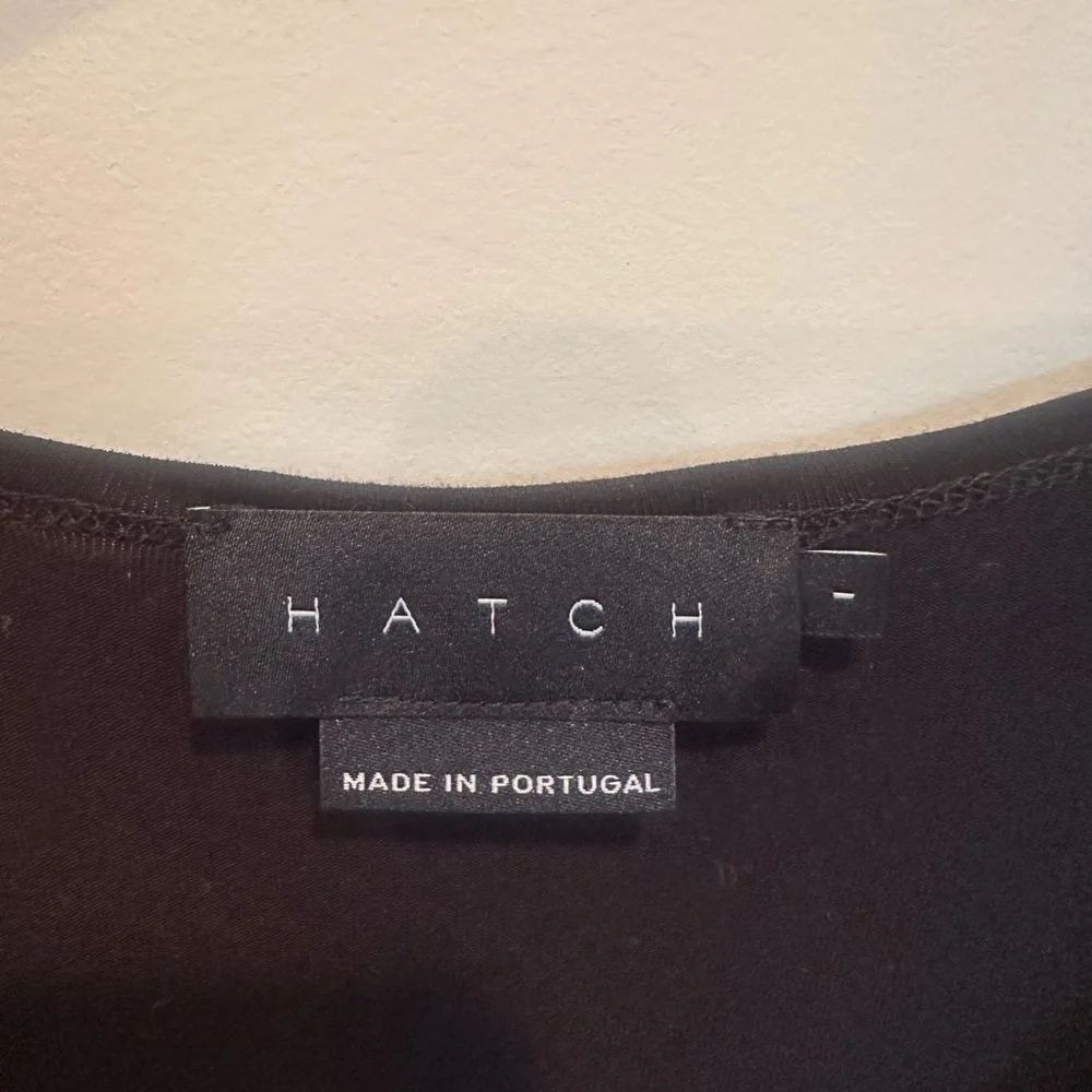Hatch Black Oversized Relaxed Tee Maternity Minimalist Stretch Comfy Sz 1-Small - Picture 3 of 6